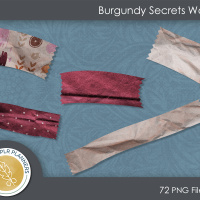 Burgundy Secrets Washi Tape