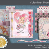 Valentines Planner and Journal Bundle