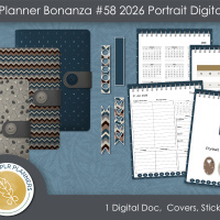 Digital Planner Bonanza # 58 2026 Digital Portrait Planner