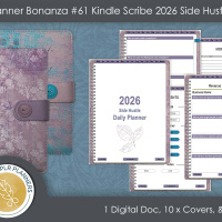 Digital Planner Bonanza # 61 Kindle Scribe 2026 Side Hustle Planner