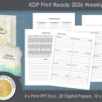 KDP Print Ready 2026 Weekly Planner
