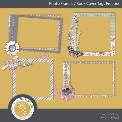 Book Tags / Photo Frames Freebie