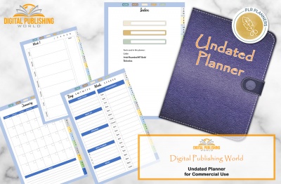 Digital Undated Planner with Digital Publishing World