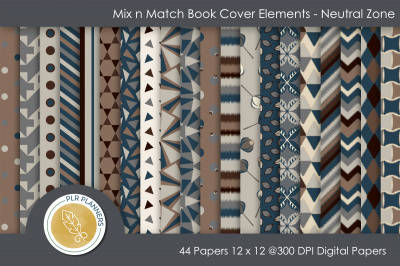 Mix n Match Book Cover Elements - Neutral Zone