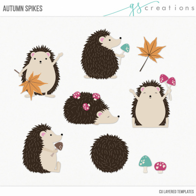 Autumn Spikes Layered Templates