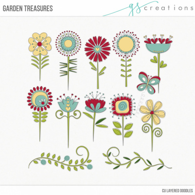 Garden Treasures Layered Templates