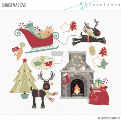 Christmas Eve Layered Templates