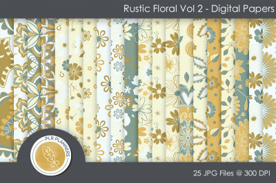 Rustic Floral Paper Pack 