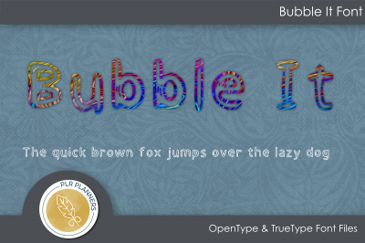 Bubble It Font