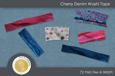 Cherry Denim Washi Tape
