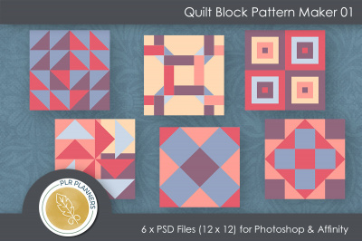 Quilt Block Pattern Paper Maker 01