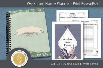 Work from Home Planner Print PowerPoint