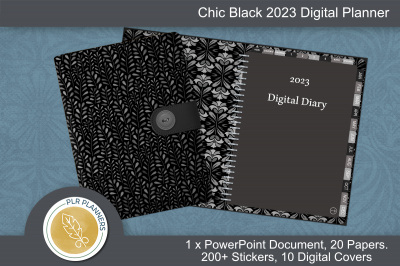 Chic Black 2023 Digital Planner