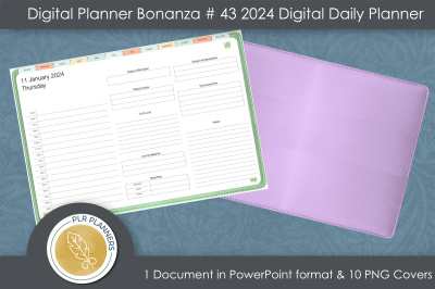 Digital Planner Bonanza # 43 2024 Digital Daily Planner