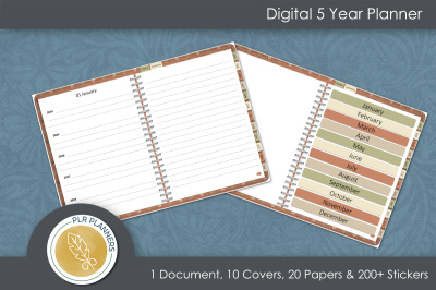 Digital 5 Year Planner