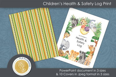 Children's Health & Safety Log Print