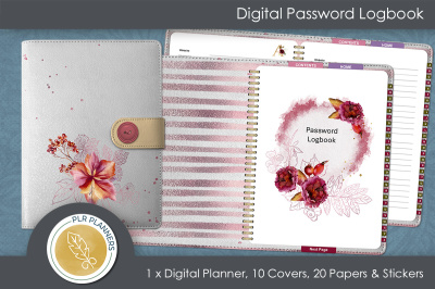 Digital Planner Bonanza # 49 Digital Password Logbook
